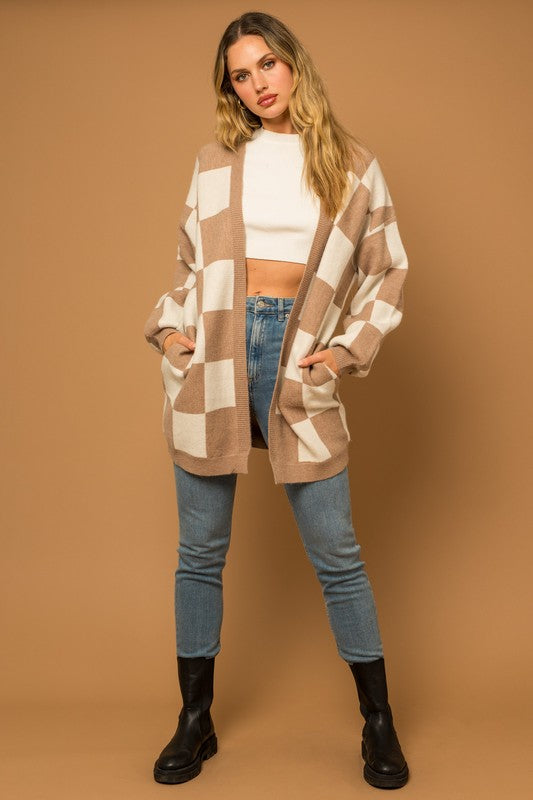Clara Checker Cardigan